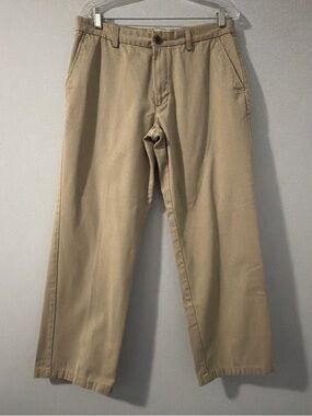 St. John's Bay Men's Khaki Straight-Leg Chinos 34x30 Pockets